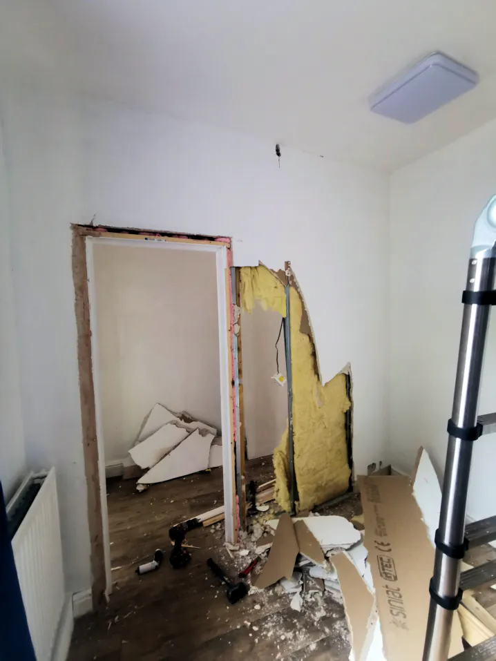 Stud wall removed 3 Enlarged
