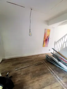 Stud wall removed